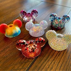 Lot of 6 Mickey Mouse straw toppers Mickey Ears